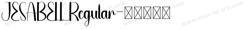 JESABELL Regular字体转换